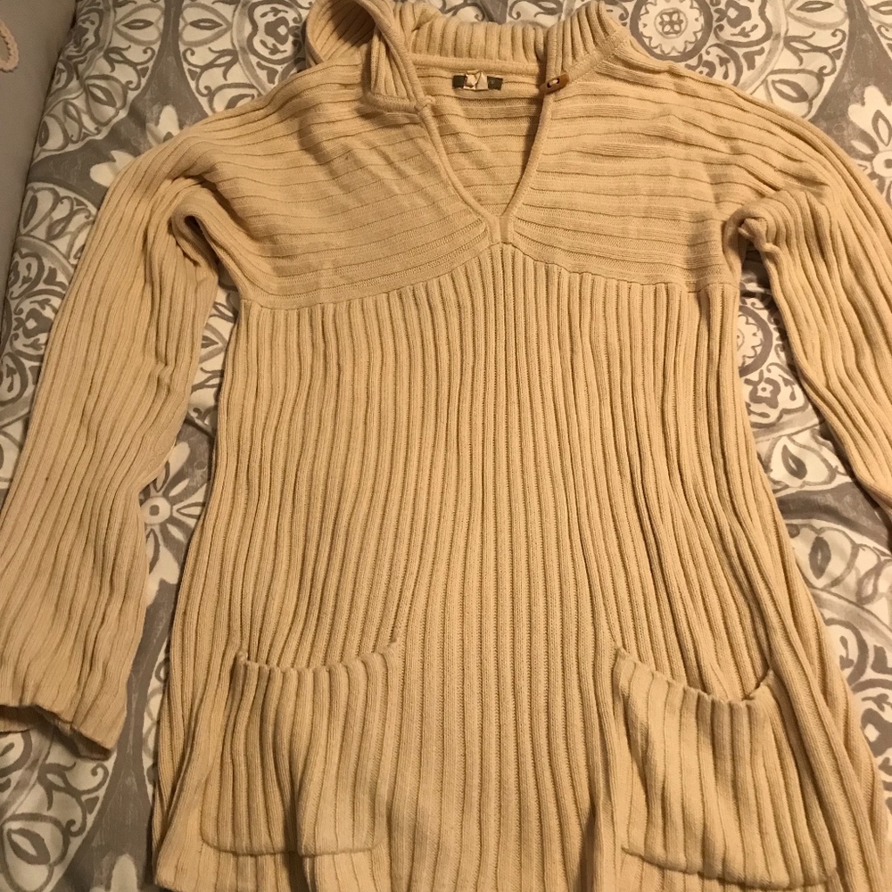 J. Crew Beige Cotton Sweater
